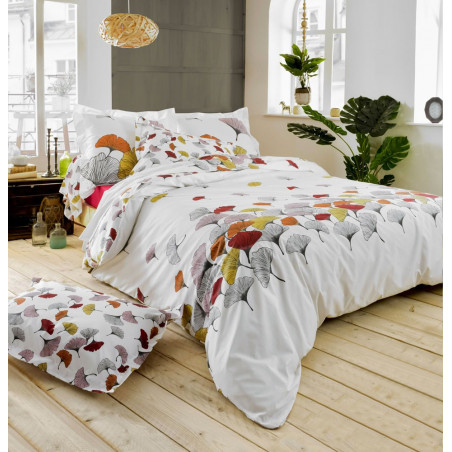 GINKGO Rose Parure de lit Percale de coton - Tradilinge
