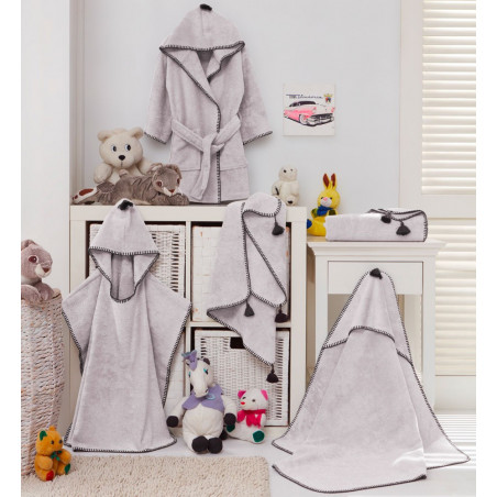 FUNDY Bio Perle Linge de bain brodé - Sensei