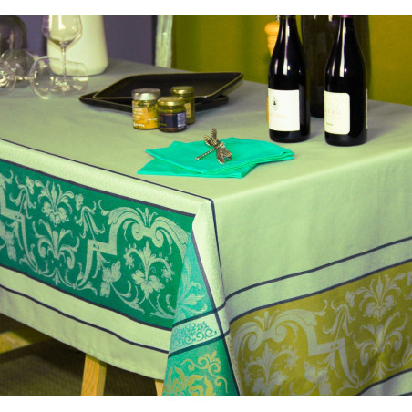 EYGALIERE Amande Nappe Jacquard Polyester - Sud Etoffe