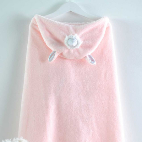 LISETTE Plaid  -Cape de bain finition capuche - Stof