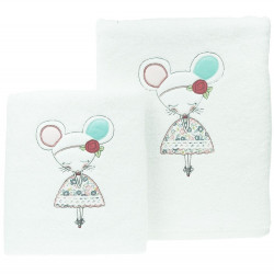 SOURISETTE Linge de bain brodé - Sensei