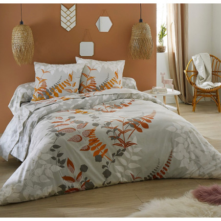 FLORA  Parure de drap Flanelle 100 % coton - Tradilinge