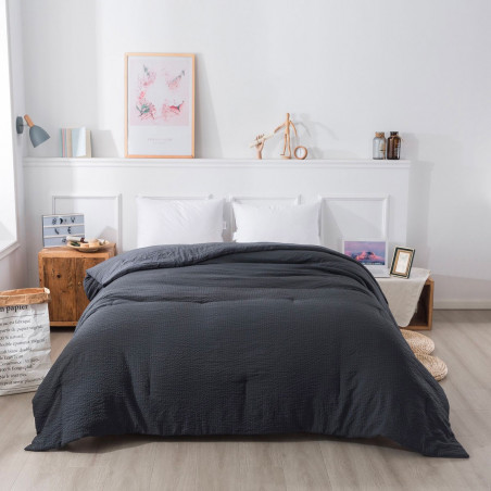 CENTURY Gris Couvre lit matelassé - Linder