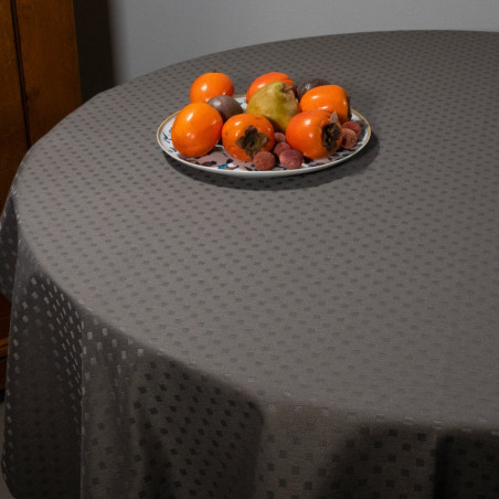VERONE Nappe anti-taches jacquard damassée - LingeMat