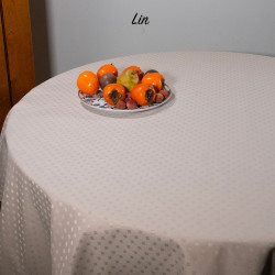 VERONE Nappe anti-taches jacquard damassée - LingeMat