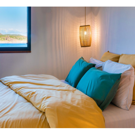 GAÏA Linge de lit Uni 100 % coton Bio - Vent du Sud