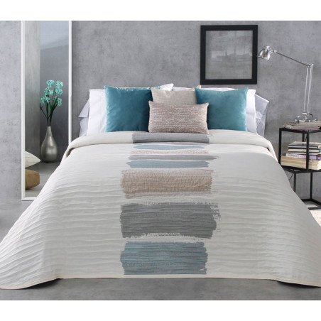 LAKER Bleu C.03 Couvre lit Jacquard de Reig Marti