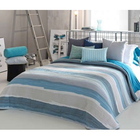 MAREA Bleu C.03 Couvre lit Jacquard de Reig Marti