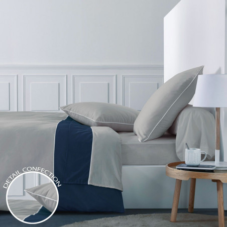 SYDNEY Ombre Parure de couette en Percale - Linge Mat