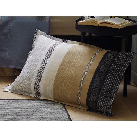 MARLOW Acier Taie d'oreiller et de traversin Percale de coton - Tradilinge