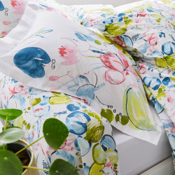 NENUPHAR Aqua Parure de lit Percale de coton - Tradilinge