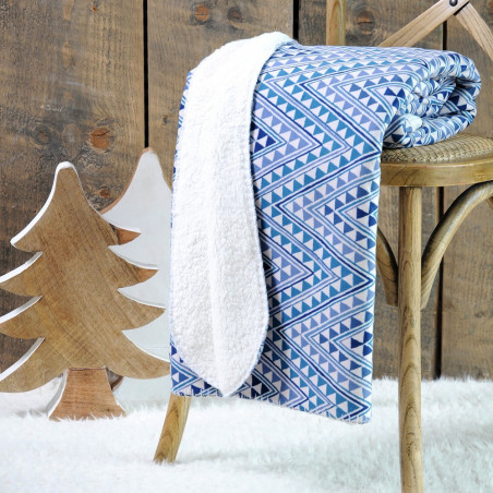 Winty plaid imprimé 130x150 aspect lainage - Stof