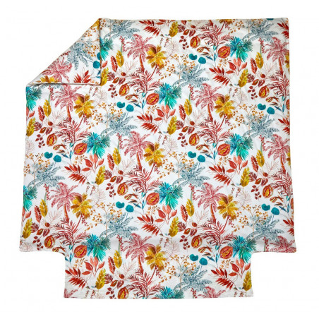 PALMERAIE Tomette Housse de couette Satin de coton - Blanc des Vosges