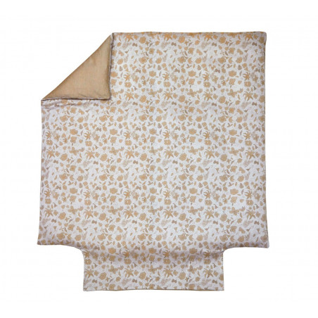 SONGES Blé Housse de couette Satin de coton - Blanc des Vosges