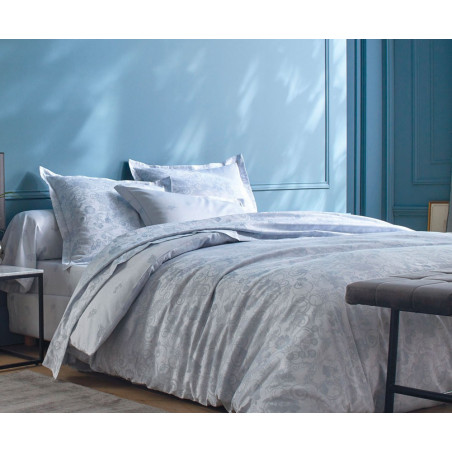 HESPERIDE Porcelaine Parure de lit Satin de coton - Blanc des Vosges