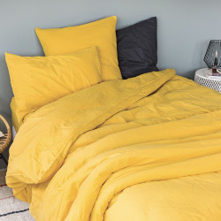 CAP FERRET Housse de couette 100 % coton lavé - Toison d'Or