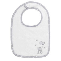 OURS Blanc Linge de bain brodé - Sensei