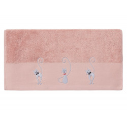 CHAT MALO Éponge brodée 550g/m² 100% coton peigné - Sensei