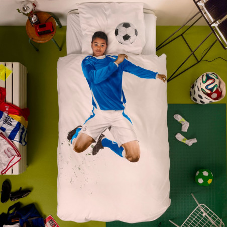 SOCCER Champ Blue Parure de couette - SNURK