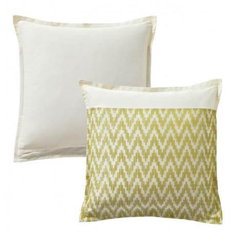 DÉCOR Tilleul Taie d'oreiller Satin de coton Jacquard - Sanderson
