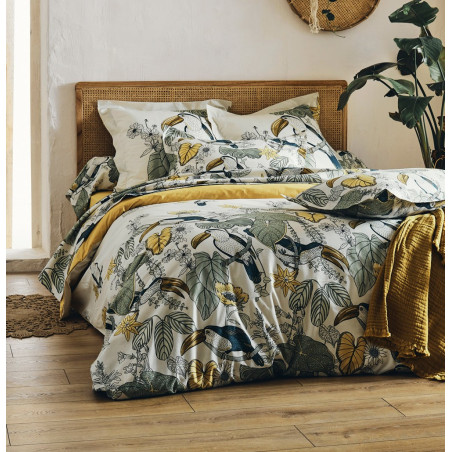 TOCO Vert Housse de couette 100% coton - Tradilinge