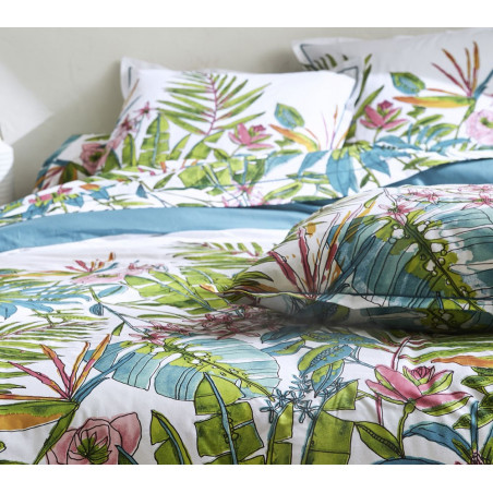 SUMATRA Taie d'oreiller et de traversin 100% coton - Tradilinge