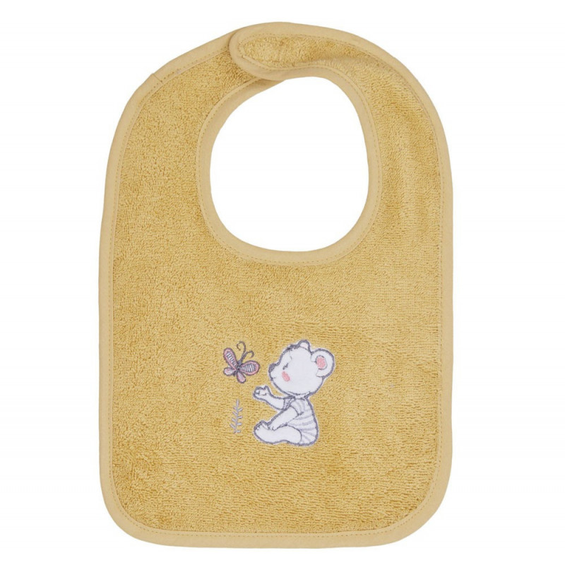 BABY BEAR Miel Linge de bain brodé - Sensei
