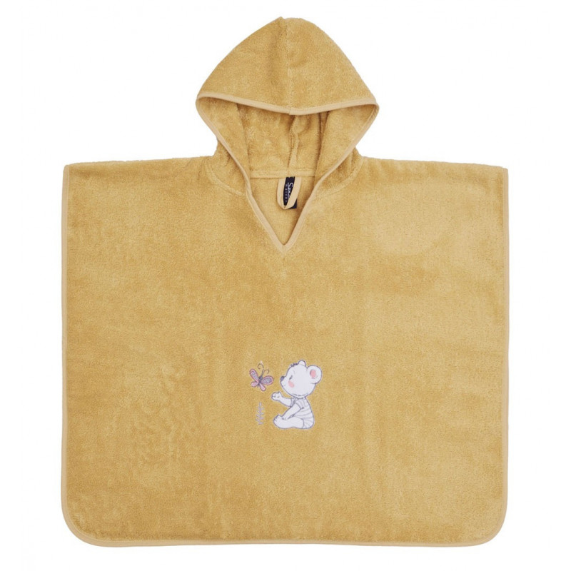 BABY BEAR Miel Linge de bain brodé - Sensei