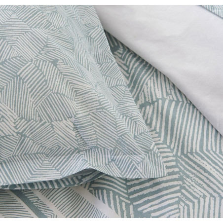 LÉO Écume Taie d'oreiller et de traversin 100% coton - Tradilinge