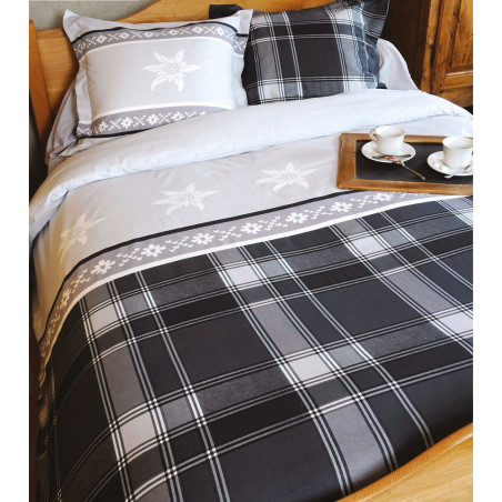 BRIG GRIS Parure de couette 260X240 - Stof