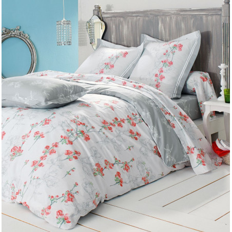 CYDONIA Parure de couette 140x200 en pur coton de TRADILINGE