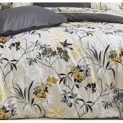 Asia Beige Parure de lit Percale de coton - Tradilinge