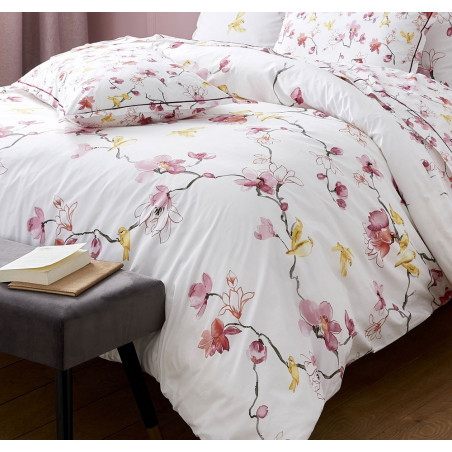 ELISA Rose Housse de couette Percale de coton - Tradilinge