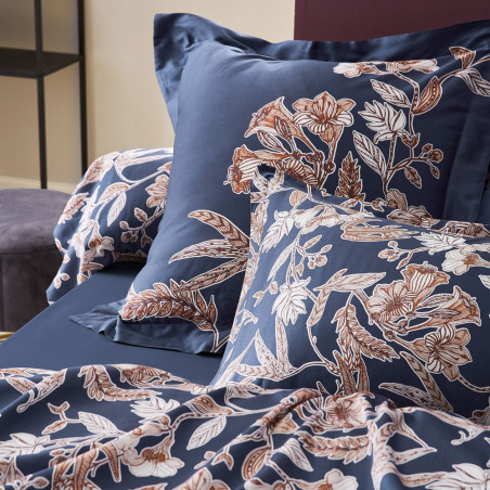 BOTANIC Nuit  Taie d'oreiller et de Traversin Satin de coton - Tradilinge