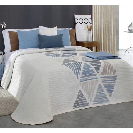 LYNCH Bleu C.03 Couvre lit Jacquard de Reig Marti