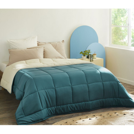 COCOON BICOLORE Couette microfibre 400g - Toison d'Or