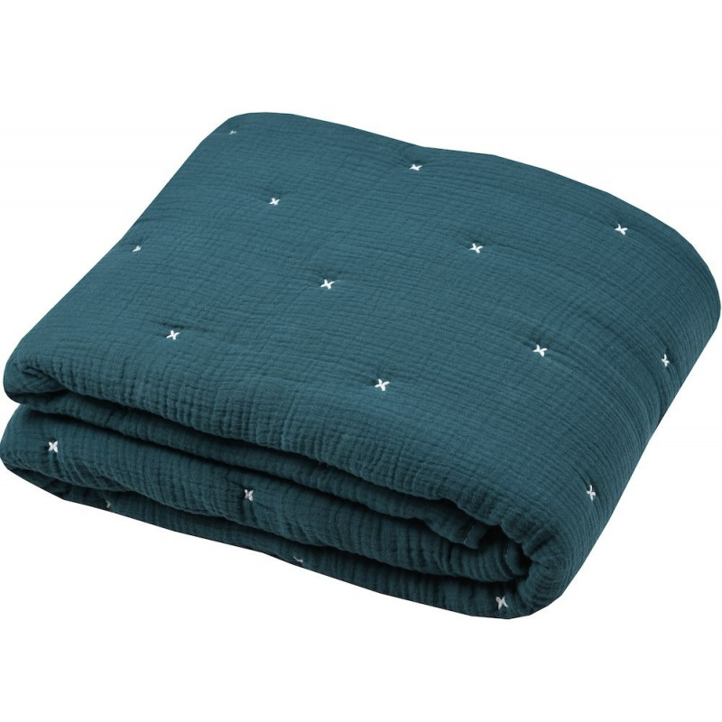 BOLTON Plaid façon Edredon gaze de coton  - Stof