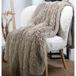 BEKLEY plaid 130x160 micro fourrure - Stof