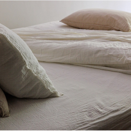 MILOS dap plat uni 100 % gaze de coton - Vent du Sud