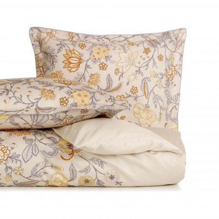 GALANTE Naturel Parure de lit Satin de coton - Jardin Secret