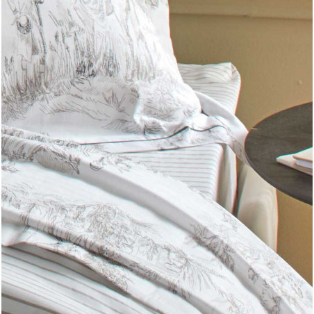 HORTENSE drap housse uni 100% coton - Linge Mat