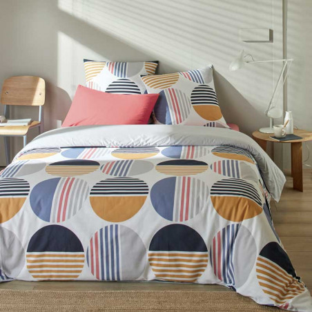 LIVIAU Parure de couette 100% coton - Linge Mat