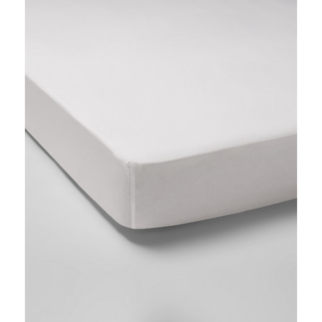 Drap housse uni blanc - parure Oxymore de la maison de balmy