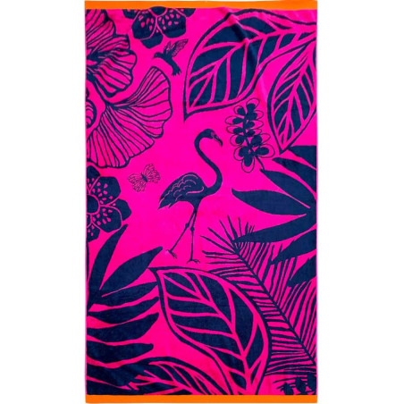 CORDOBA drap de plage 100X175 Jacquard velours de  Linge MAT