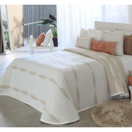 DUMONT Beige Couvre lit Jacquard de Reig Marti