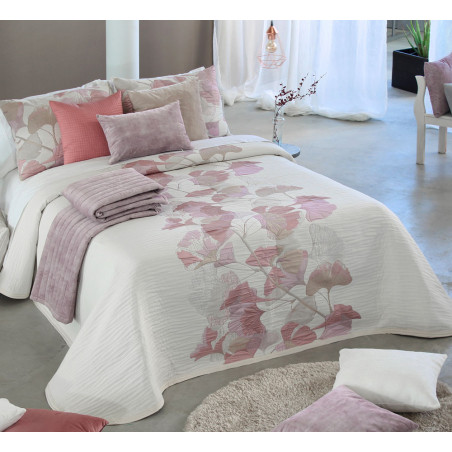 LILLEO Rose C.02 Couvre lit Jacquard de Reig Marti