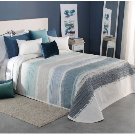 MOVIE Bleu C.03 Couvre lit Jacquard de Reig Marti