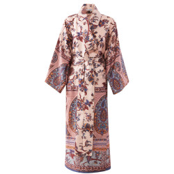 GENOVA Beige V41 Kimono Satin 100 % coton - Bassetti Granfoulard