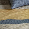 VANCE Blue Green Parure de couette en satin 100 % coton 110 fils /cm² - Bedding House