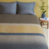 VANCE Blue Green Parure de couette en satin 100 % coton 110 fils /cm² - Bedding House